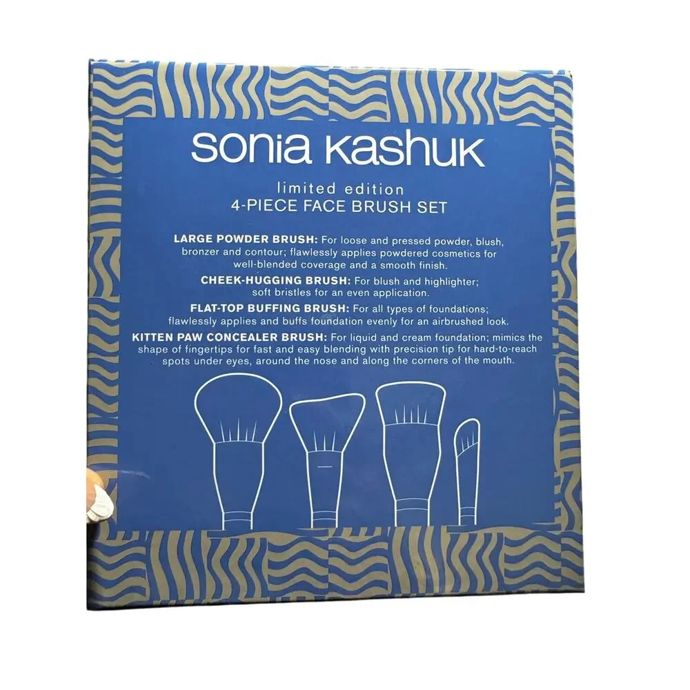 NWT Sonia Kasuh LIMITED EDITION Face Brush Set of 4